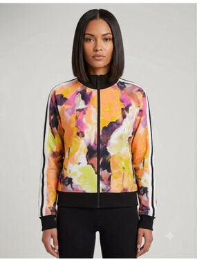 G by Giuliana Bomber Jacket M Orange Multi-color